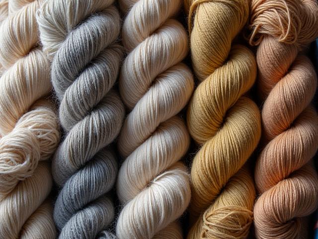 高品質な天然素材の糸と自然染料のコレクション