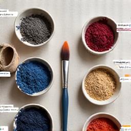 天然染料陶器着色キット