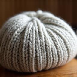 手編みウールビーニー